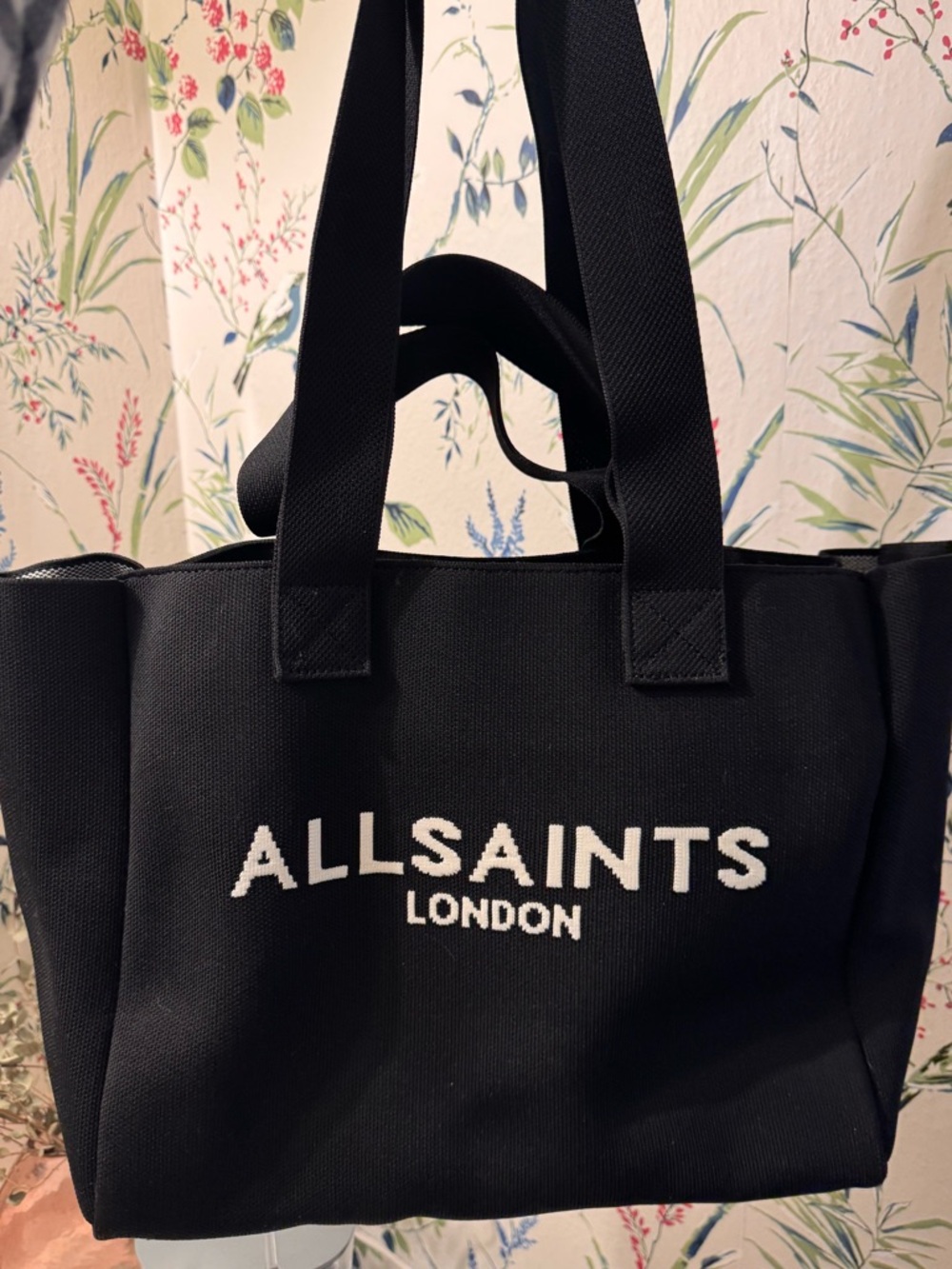 AllSaints logo mini tote bag